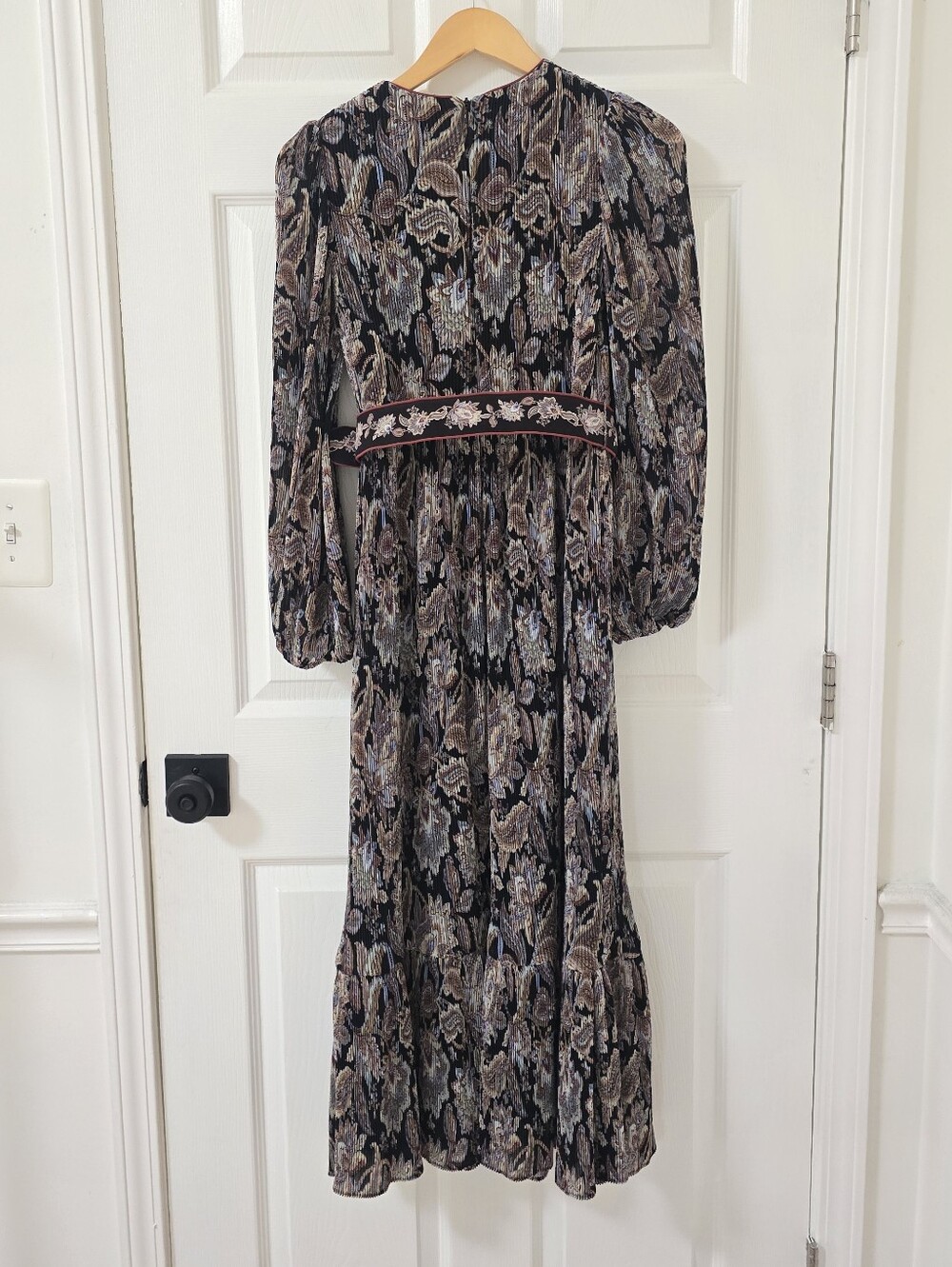 Zimmermann Ladybeetle Pleated Belted Maxi Dress Size 4 - Picture 7 of 9